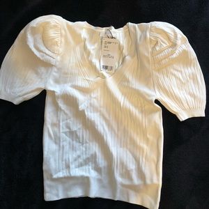 Mango puff sleeve blouse